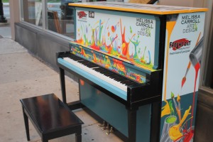 An arts initiative places painted pianos throughout the City of Lancaster